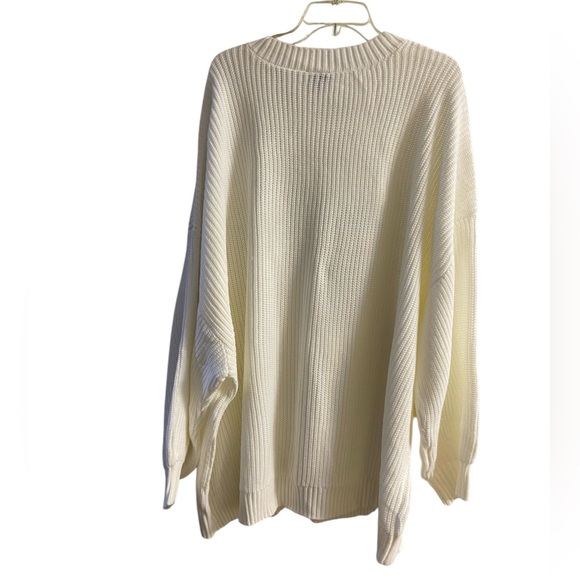 Torrid Lucky you crewneck pullover white sweater 5X NWOT - Picture 3 of 7